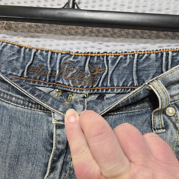 Old Navy Special Edition Blue A-Line Denim Skirt Size Large - Picture 3 of 15